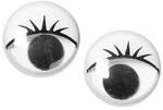 Knorr Prandell Wackelaugen mit Wimpern, 15mm, 8 St&uuml;ck