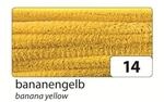 Folia Chenilledraht, 50cm, 8mm, gelb