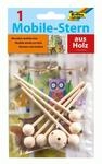Folia Mobile Stern aus Holz, 6 armig, zum Zusammenstecken