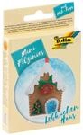 Folia Filz N&auml;hset f&uuml;r Kinder-Mini Filzinie, Anh&auml;nger Lebkuchenhaus, 9 teilig