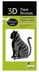 Fridolin 3-D Papier Modell Katze schwarz