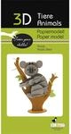 Fridolin 3D Papiermodell Koala Tier-Modell zum Zusammenbau