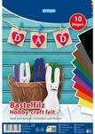 Stylex Bastelfilz 10 Bogen, 20 x 30 cm, farbl. sortiert
