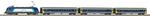 PIKO 57037 H0 Start-Set mit Bettung Taurus und 3 x Personenwagen, MAV, Ep. V