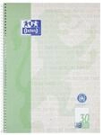 Oxford Recycling Collegeblock A4+, 80 Blatt, blanko, 90 g/m&sup2;, 4fach gelocht,...