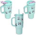 Depesche 0014142 PENfection To Go Becher mit Strohhalm PANDA