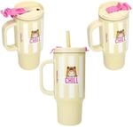 Depesche 0014141 PENfection To Go Becher mit Strohhalm CHILL