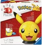 Ravensburger 12008076 Puzzle-Ball Pok&eacute;mon Pikachu mit ansteckbaren Ohren