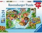 Ravensburger 12004258 Kinderpuzzle 2x24 Teile - Vergn&uuml;gungspark