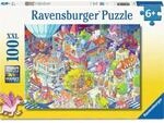 Ravensburger 12004262 Kinderpuzzle 100 XXL Teile - Trubel in Chaoshausen