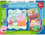 Ravensburger 12004288 Kinderpuzzle 3x49 Teile - Familie zuerst!