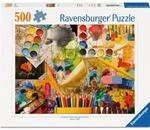 Ravensburger 12001845 Erwachsenenpuzzle 500 Teile - K&uuml;nstleratelier