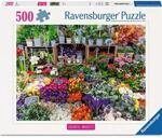 Ravensburger 12001815 Erwachsenenpuzzle 500 Teile - Blumenmarkt, Frankreich