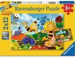 Ravensburger 12004306 Kinderpuzzle 2x12 Teile - Majas Welt