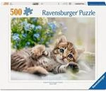 Ravensburger 12001904 Erwachsenenpuzzle 500 Teile - S&uuml;&szlig;es K&auml;tzchen