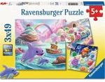 Ravensburger 12004260 Kinderpuzzle 3x49 Teile - S&uuml;&szlig;igkeiten K&uuml;ste