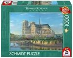 Schmidt Spiele Puzzle - Thomas Kinkade Studios: Notre Dame, 1.000 Teile Puzzle