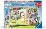 Ravensburger 12004378 Kinderpuzzle 3x49 Teile - Bluey - Erinnerungen schaffen