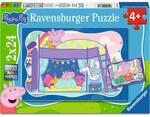 Ravensburger 12004336 Kinderpuzzle 2x24 Teile - Peppa Wutz - Gute Nacht, Peppa!