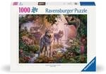 Ravensburger 12000465 Erwachsenenpuzzle 1000 Teile - Wolfsfamilie im Sommer