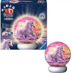 Ravensburger 12008054 3D Puzzle-Ball Nachtlicht Pferde am Strand