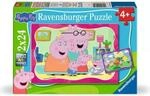 Ravensburger 12004184 Kinderpuzzle 2x24 Teile - Peppa Wutz - Neue Abenteuer