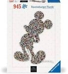 Ravensburger 12000075 Erwachsenenpuzzle 940 Teile - Disney Micky Maus - Shaped Mickey