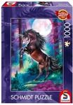 Schmidt Spiele Puzzle - Einhorn bei Vollmond, 1.000 Teile Puzzle