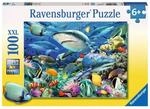 Ravensburger 10951 Kinderpuzzle 100 XXL Teile - Riff der Haie