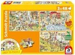 Schmidt Spiele NATPAX&reg; Graspuzzle Spa&szlig; im Zoo, 3x48