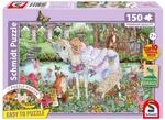 Schmidt Spiele Puzzle - Einhornprinzessin, 150 Teile, Grasfaser Kinderpuzzle