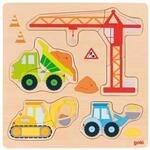 goki Einlegepuzzle Baufahrzeuge