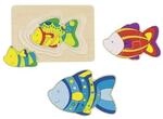 goki Schichtenpuzzle Fisch, 11 Teile