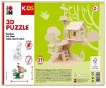 Marabu KiDS 3D Holzpuzzle Baumhaus, 37 Teile