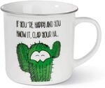 NICI Tasse mit Spruch If you`re happy