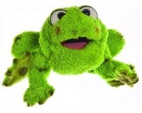 LIVING PUPPETS W207 Handspieltiere Rolf der Frosch