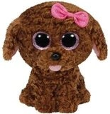 TY 7137040 Maddie, Hund braun m. Schleife, 24 cm