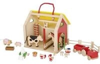 goki 51916 Koffer Farmhaus mit Zubeh&ouml;r