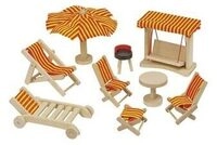 goki 51913 Puppengartenm&ouml;bel Schaukel
