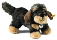 STEIFF 076985 Moritz Rauhaardackel 30 cm dunkelgrau gespitzt