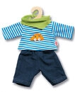 HELESS 1315 Puppen-Jeans mit Streifenshirt, klein, Gr. 28-35 cm