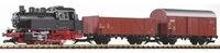 PIKO 37120 G Start-Set G&uuml;terzug BR 80 (inkl. Sound+Dampf), DB, Ep. III