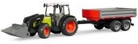BRUDER 02112 Claas Nectis 267 F mit Frontlader und Bordwandanh&auml;nger
