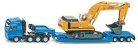 SIKU 1847 MAN Schwertransporter mit Liebherr Bagger