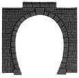 NOCH 60010 H0 Tunnel-Portal 1-gleisig, 2 St&uuml;ck, 11 x 11 cm