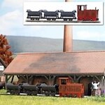 BUSCH 12006 H0 Feldbahn Start-Set mit drei Kipploren