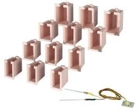 VIESSMANN 6005 Hausbeleuchtungs-Startset, 12 Boxen, 4 verschiedene Gr&ouml;&szlig;en, 1 LED