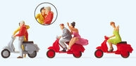 PREISER 10607 H0 "Vespa"-Fahrer