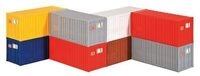 KIBRI 10924 H0 20-Fu&szlig;-Container, 8 St&uuml;ck