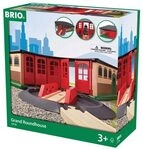 BRIO 63373600 BRIO World - Gro&szlig;er Ringlokschuppen